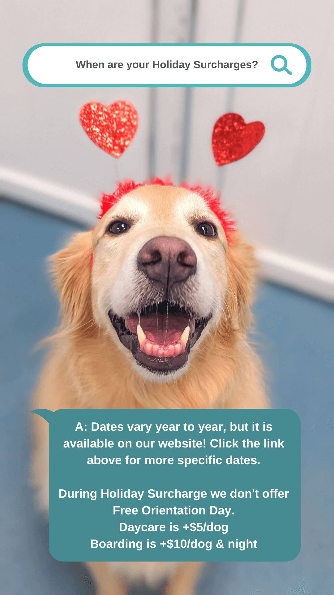 Holiday Surcharges